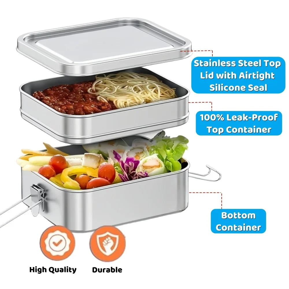 BoxPlanet Stack™ – Multi-Layer Stainless Steel Lunch Box