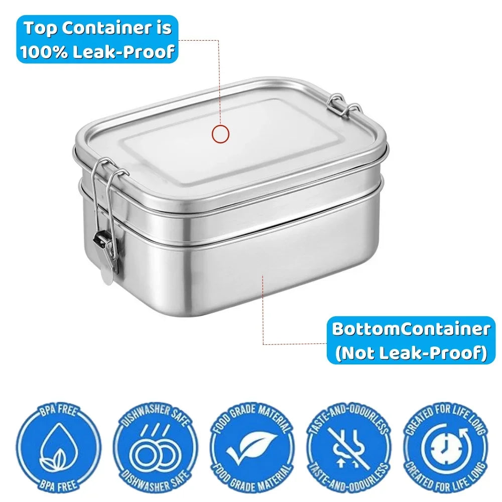 BoxPlanet Stack™ – Multi-Layer Stainless Steel Lunch Box