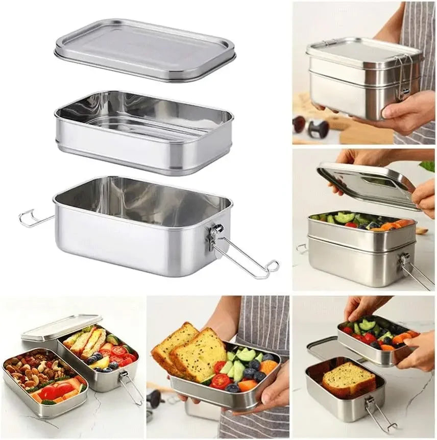 BoxPlanet Stack™ – Multi-Layer Stainless Steel Lunch Box