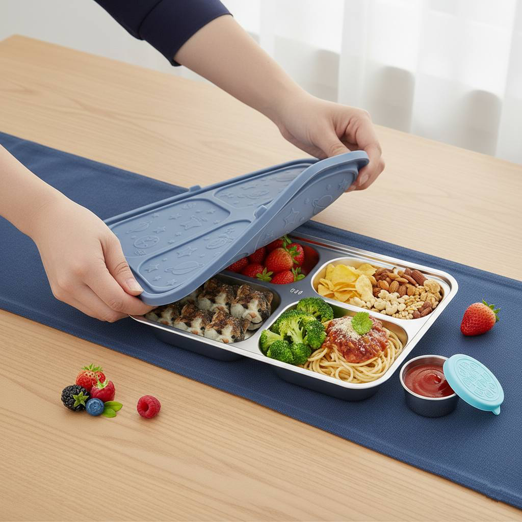 4Grid Steel Lunchbox