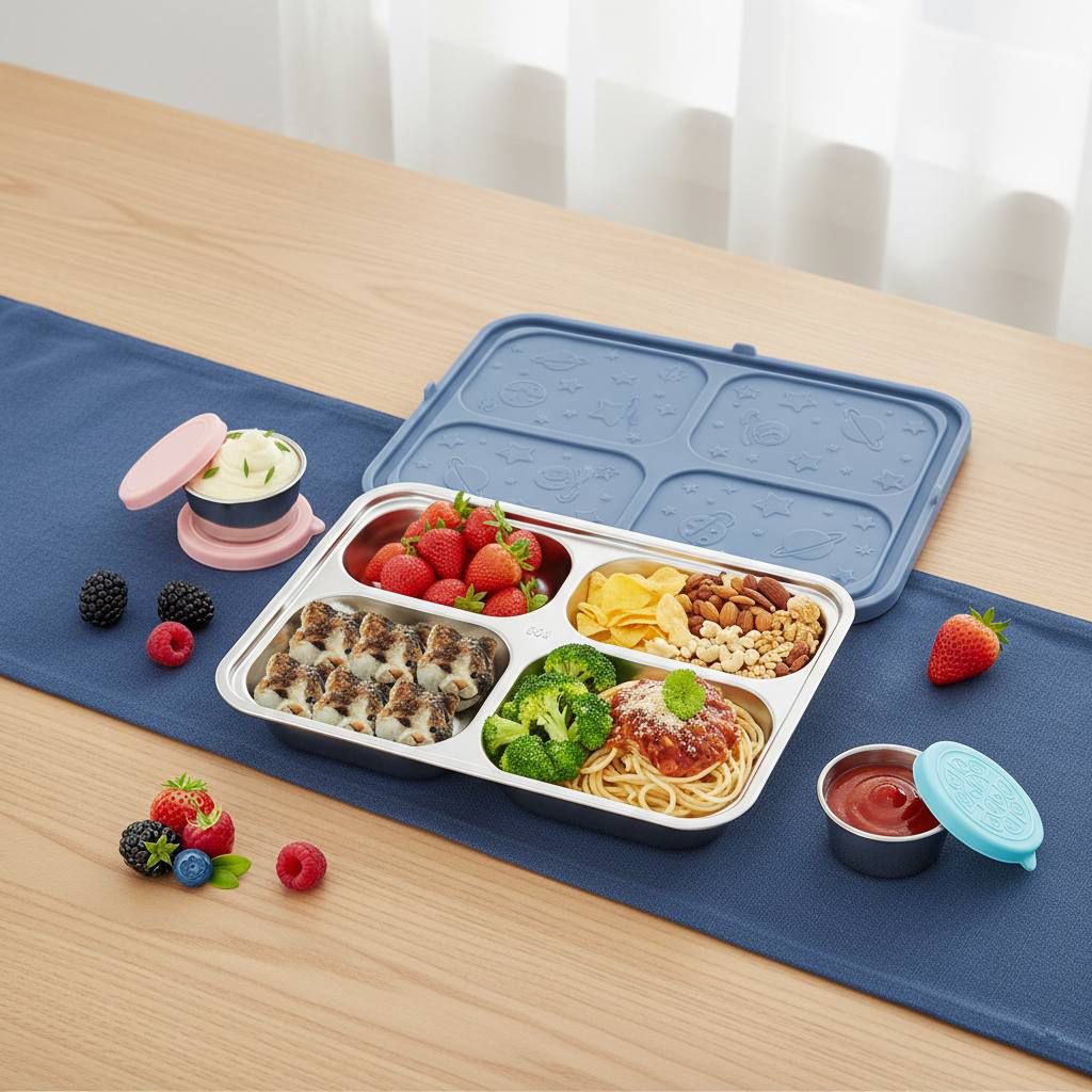 4Grid Steel Lunchbox